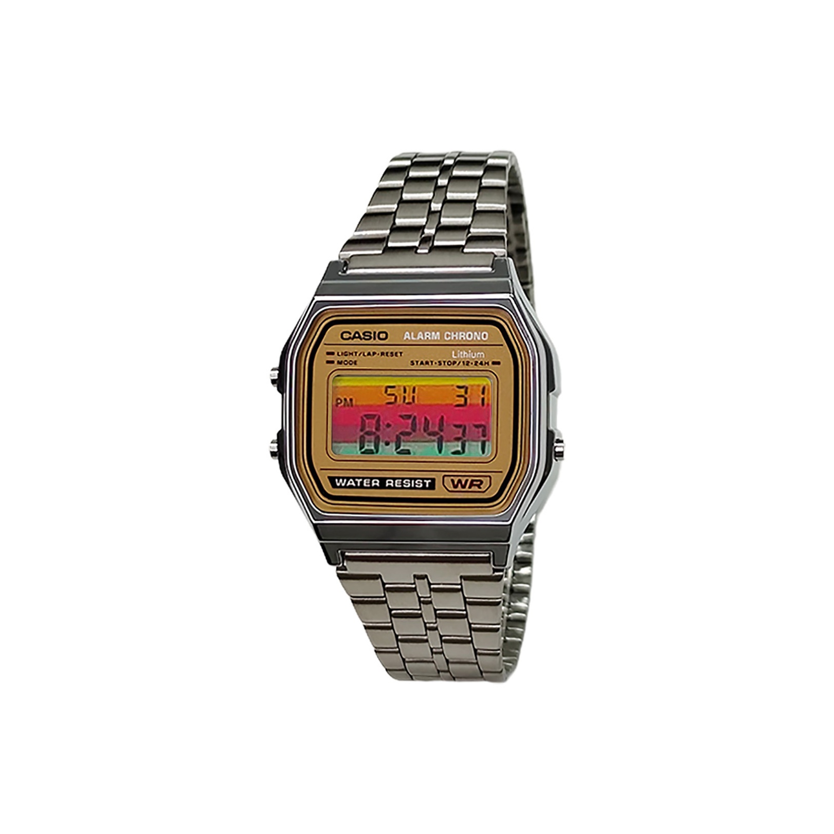 

CASIO Часы Retrofit Series Quartz Movement Stainless Steel Strap Watch Men's Watch Gold Dial
