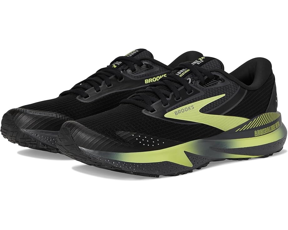 

Кроссовки Brooks Adrenaline GTS 24 Weatherized, цвет Black/Ebony/New Yellow