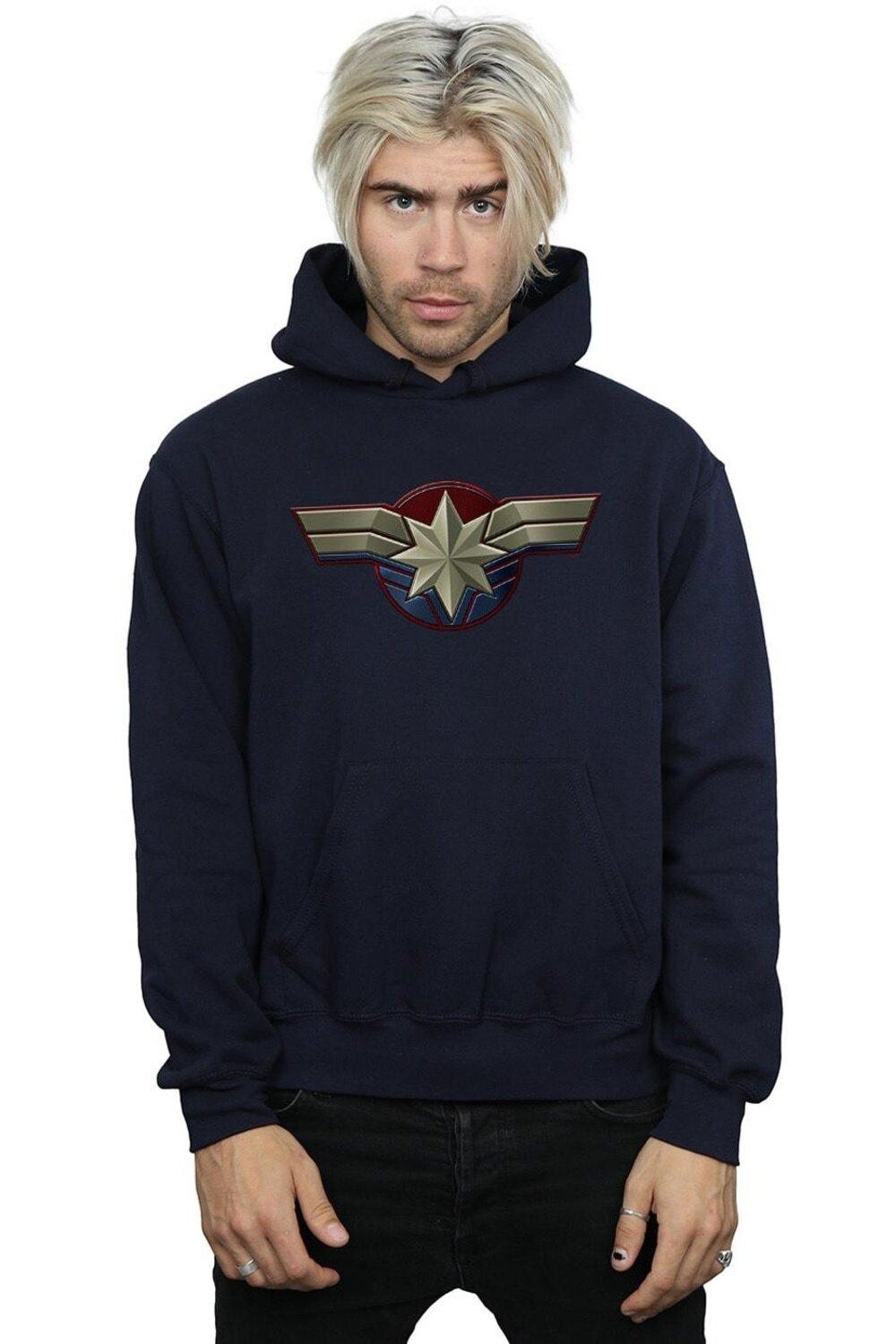 

Толстовка с эмблемой капитана на груди Marvel, темно-синий