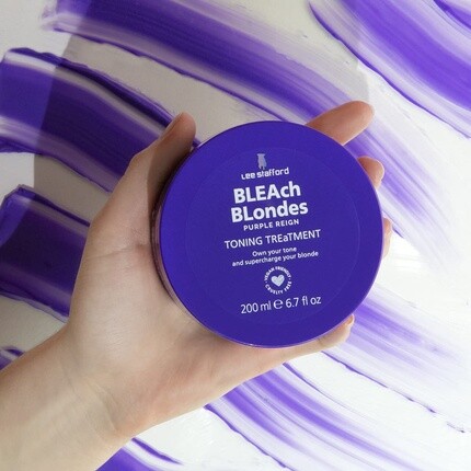 Lee Stafford Отбеливающая маска для волос Bleach Blondes Purple Reign 200 мл — фото 3