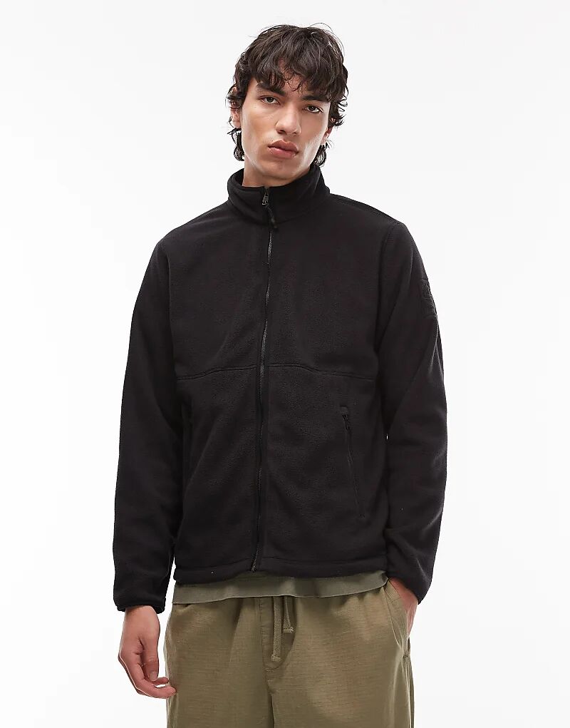 

Флисовая куртка Timberland на молнии черного цвета