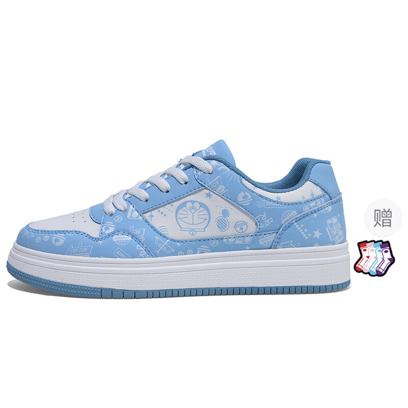 

Кроссовки Doraemon Skateboarding Shoes Unisex Low-top, цвет Glacier Gray (DIY Shoe Buckle)