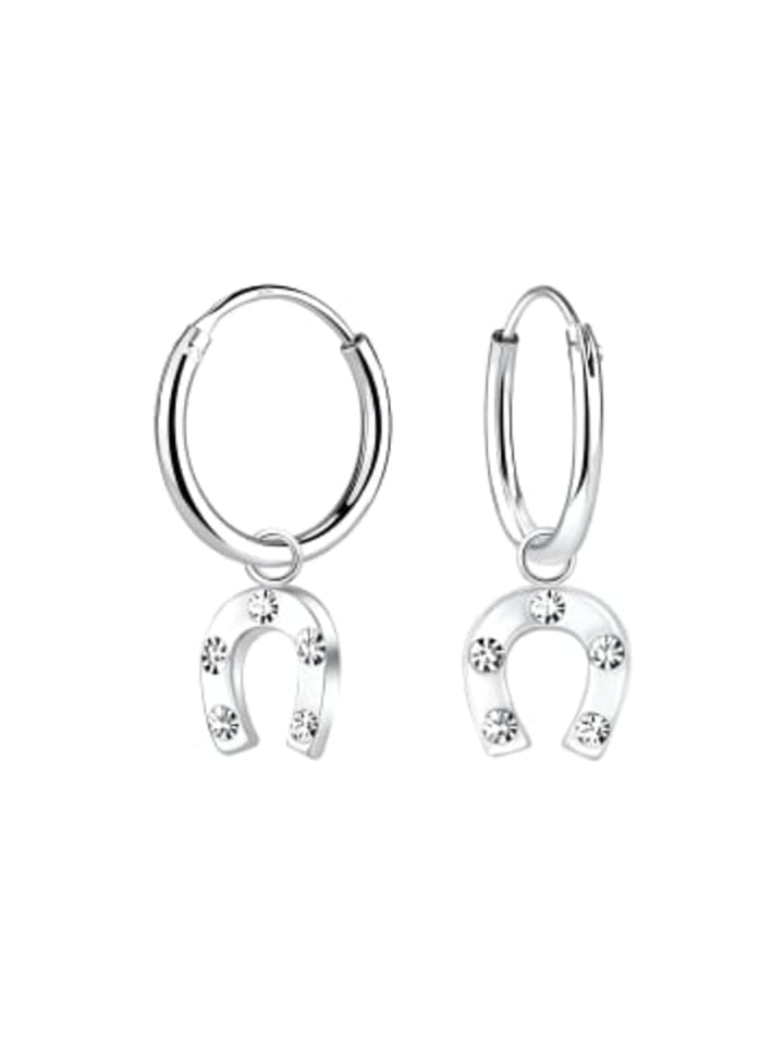 

Alexander York Серьги-подвески в виде подковы из серебра 925 пробы, комплект из двух штук в серебре