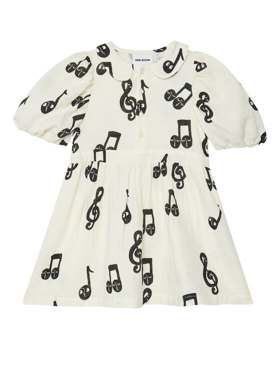 

Повседневное платье regular fit 2525012610 Mini Rodini, белый