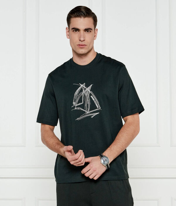 

Футболки Regular fit Armani Exchange, зеленый