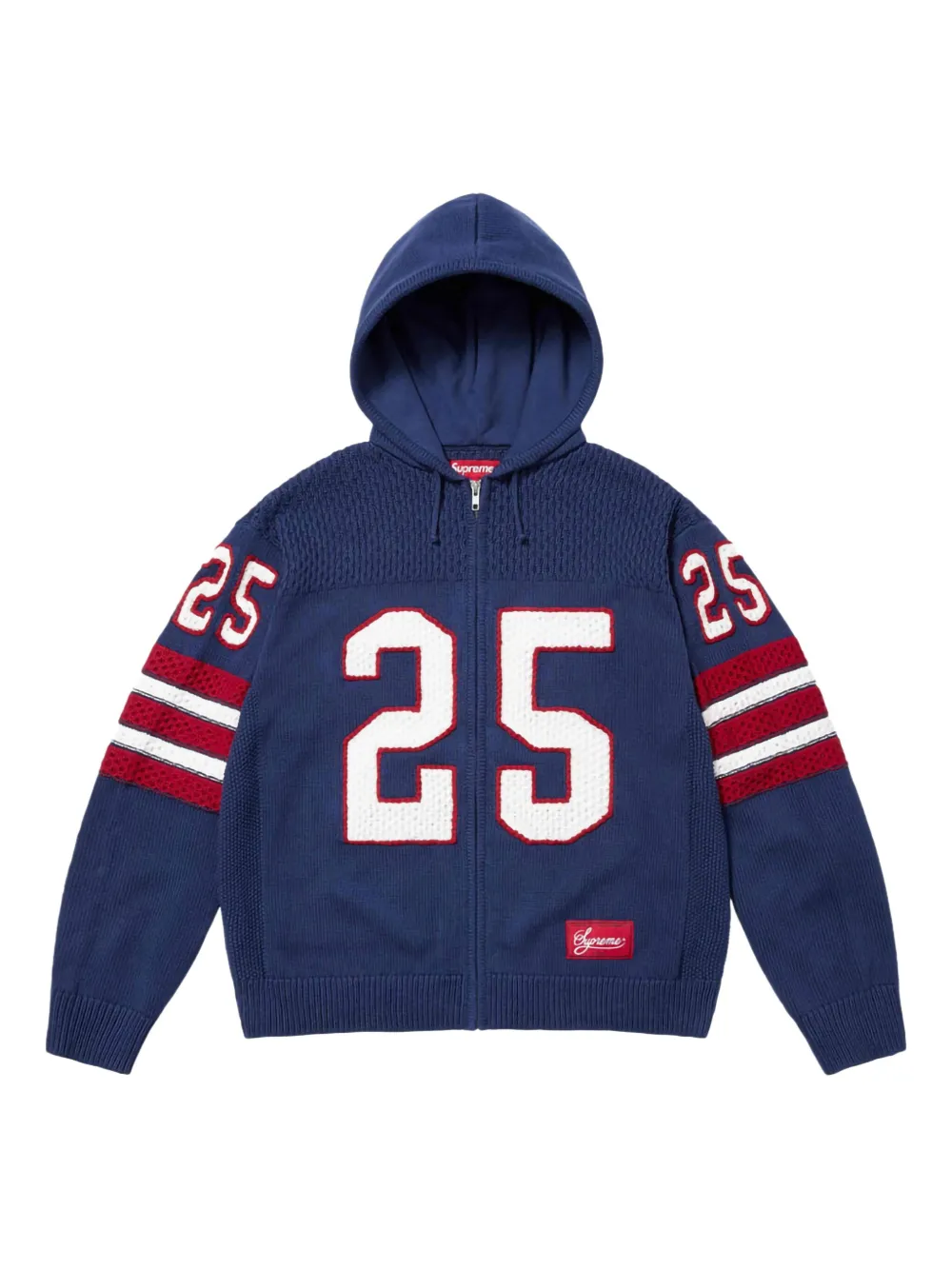 

Худи Sport SS 25 Navy на молнии Supreme, синий