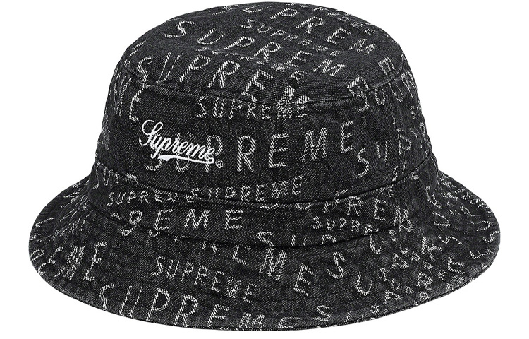 

Supreme Кроссовки Warp Jacquard Logos Denim Crusher Black, Denim Black
