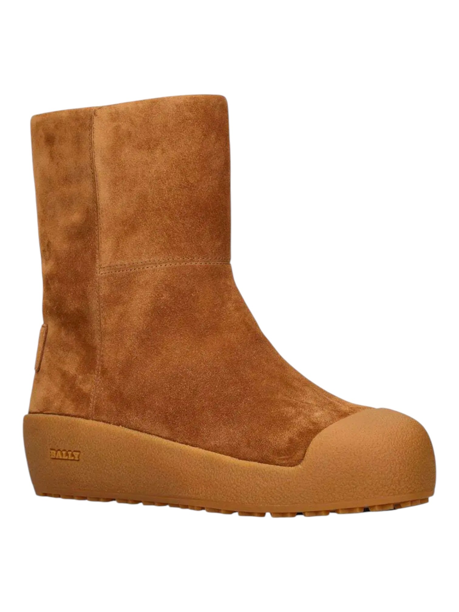 Bally GSTAAD 6302963 Женские замшевые ботинки цвета верблюжьей кожи с подкладкой из шерринга, коричневый
