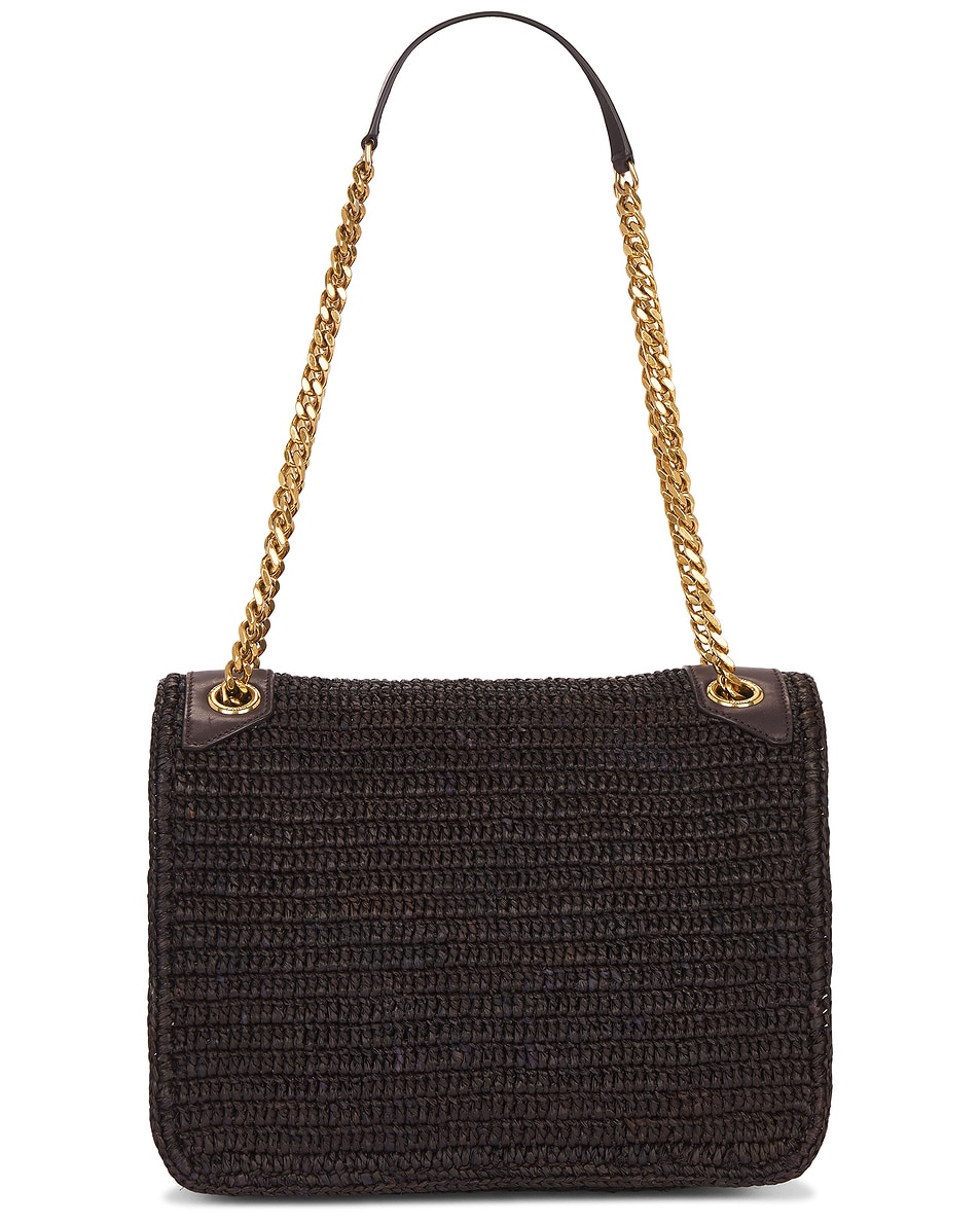 Средняя сумка Niki Chain Saint Laurent, Chocolate Truffle — фото 3