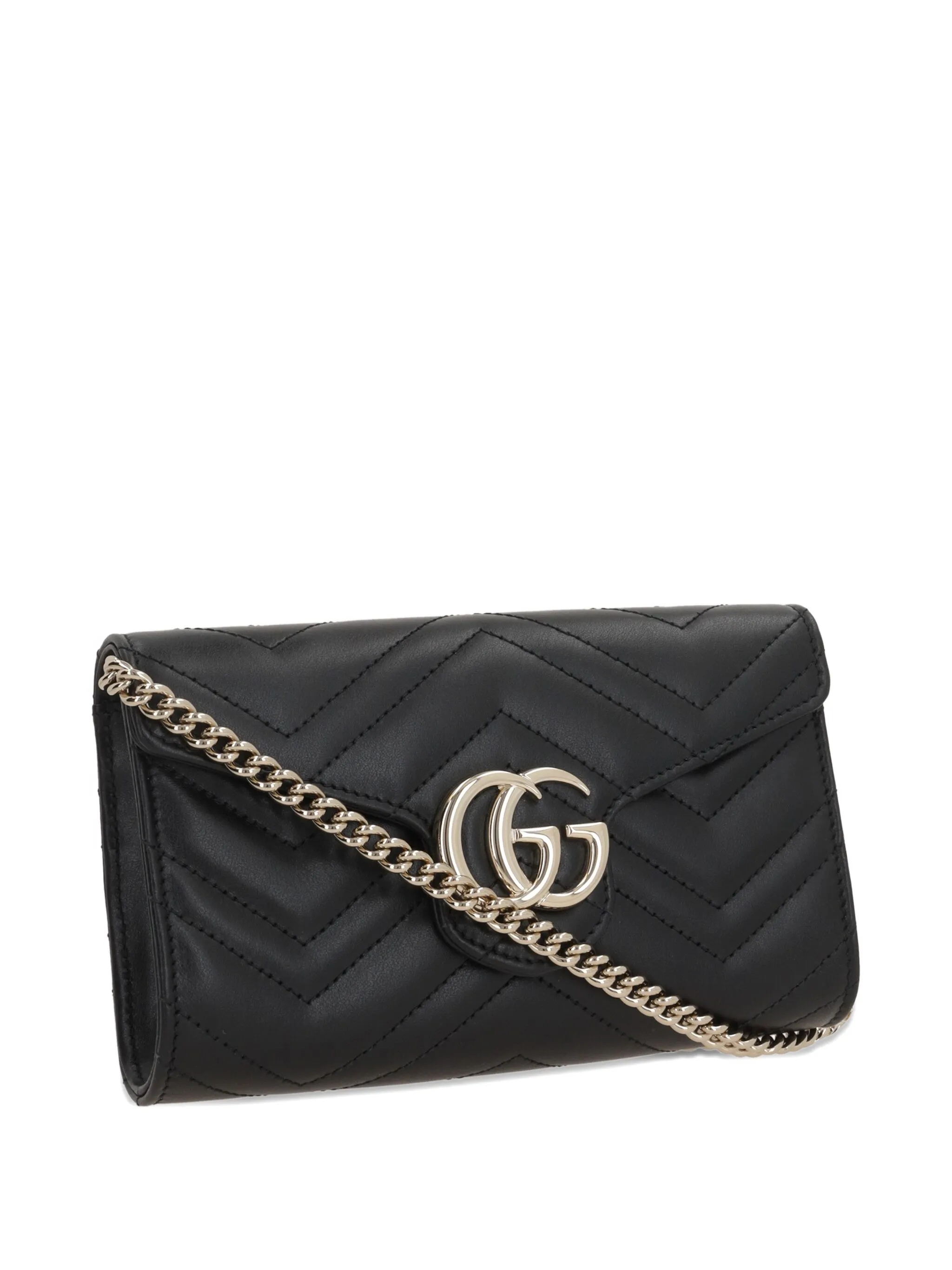 Мини-сумка Gucci GG Marmont с цепочкой — фото 3
