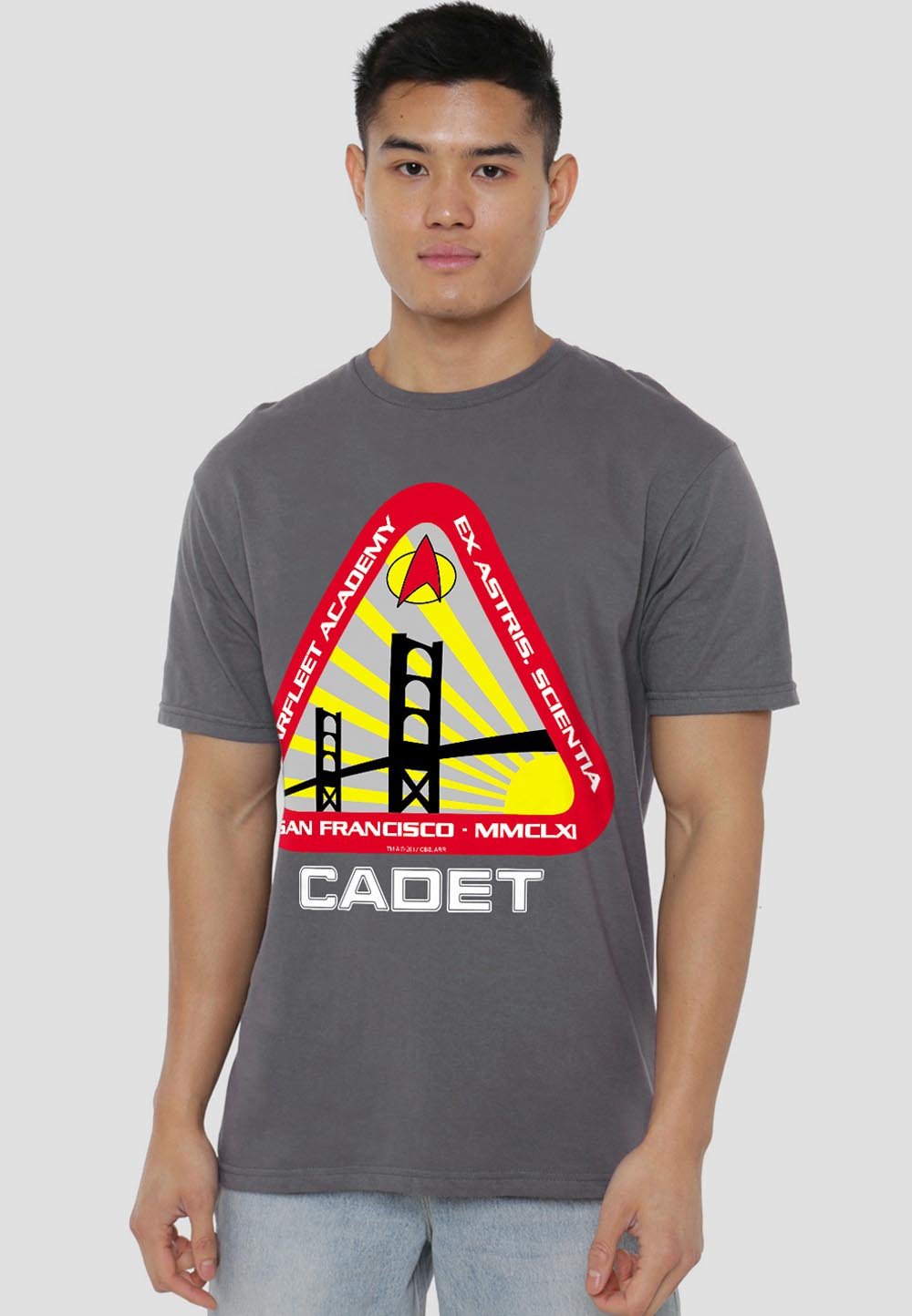 

Футболка с принтом STAR TREK STARFLEET CADET Cotton Soul, антрацит