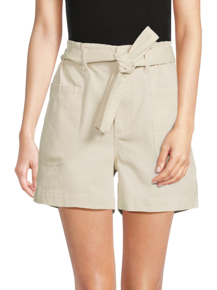 

Шорты с поясом и поясом DKNY, цвет Light Khaki