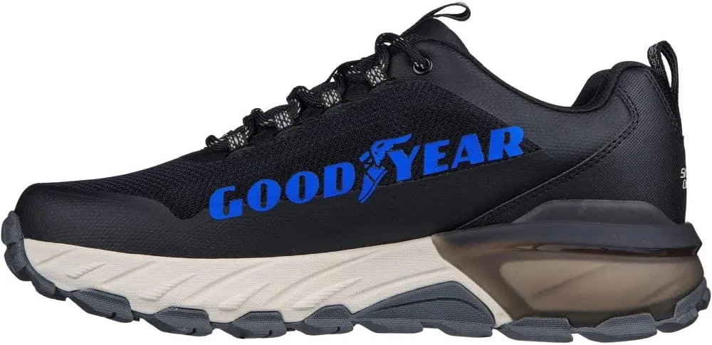 Мужские прогулочные кроссовки Skechers Max Protect, Black Synthetic Mesh Gray Trim — фото 2