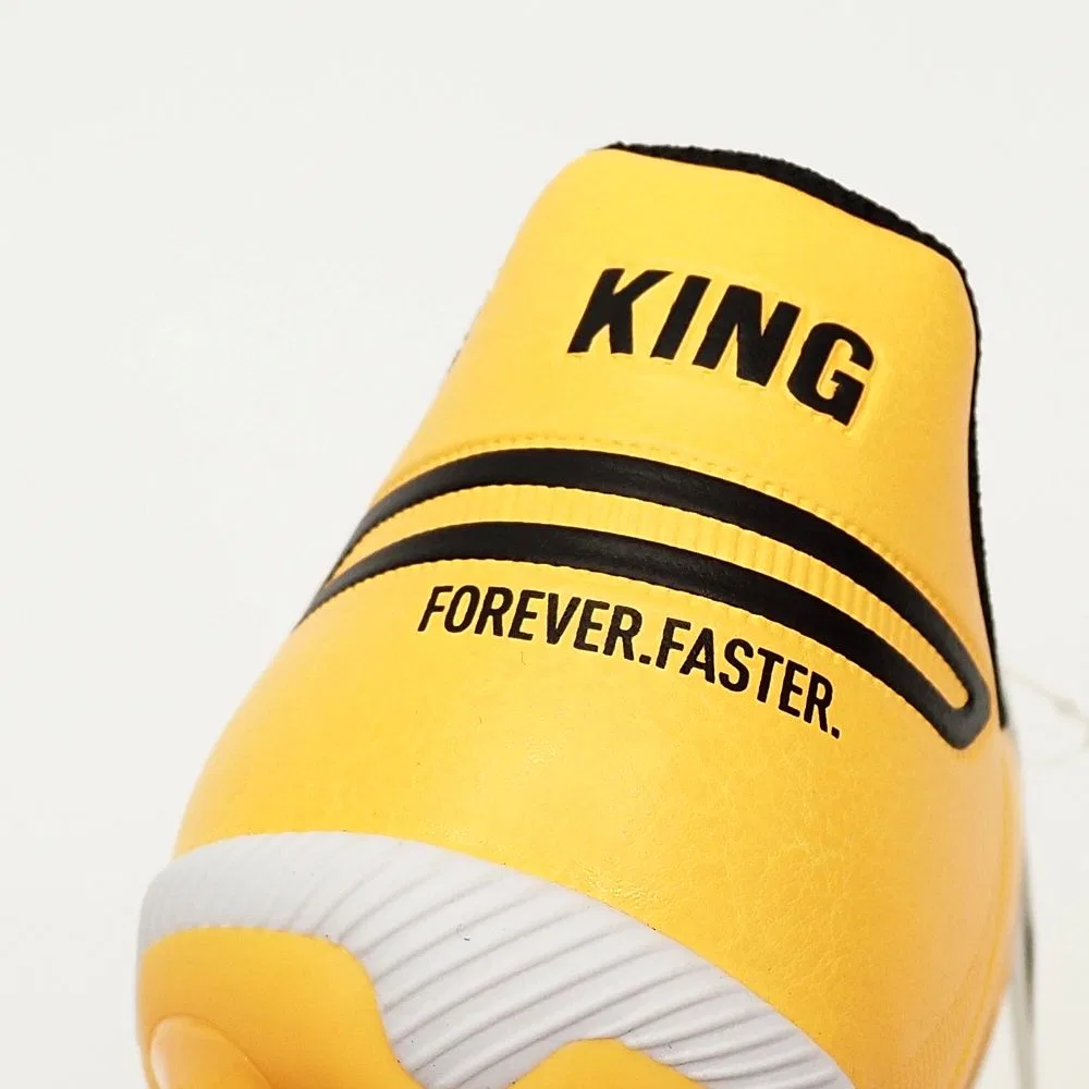 Детские футбольные бутсы Puma King Match HG+MID JR, желтый/черный, размер 24.0cm - 37 RU — фото 4
