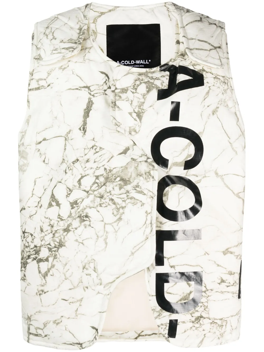 

Дутый жилет Overset асимметричного кроя A-COLD-WALL*, нейтральный