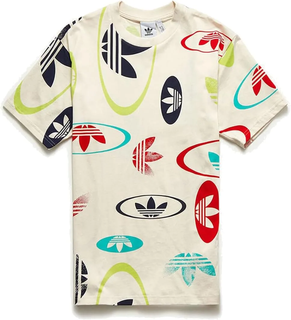

Футболка adidas Originals All Over Print Logo, Wonder White/Multicolor