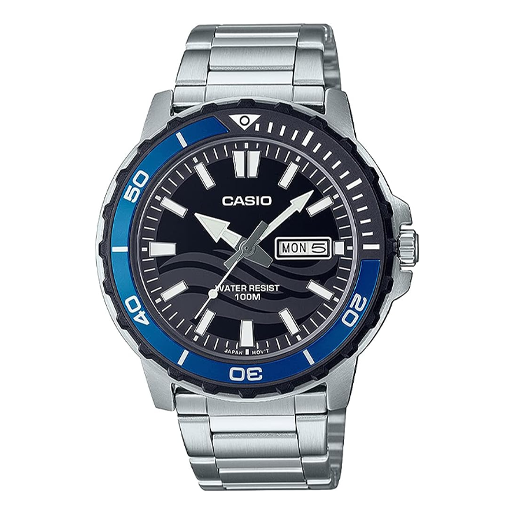

Часы CASIO Analog 'Silver Blue', серебряный