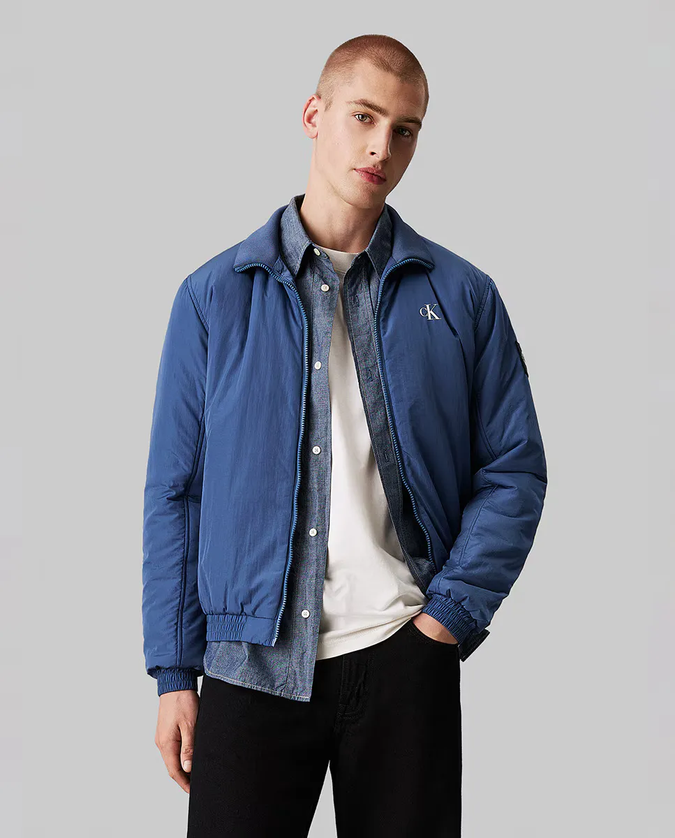 

Мужская куртка Харрингтон на молнии Calvin Klein Jeans, синий