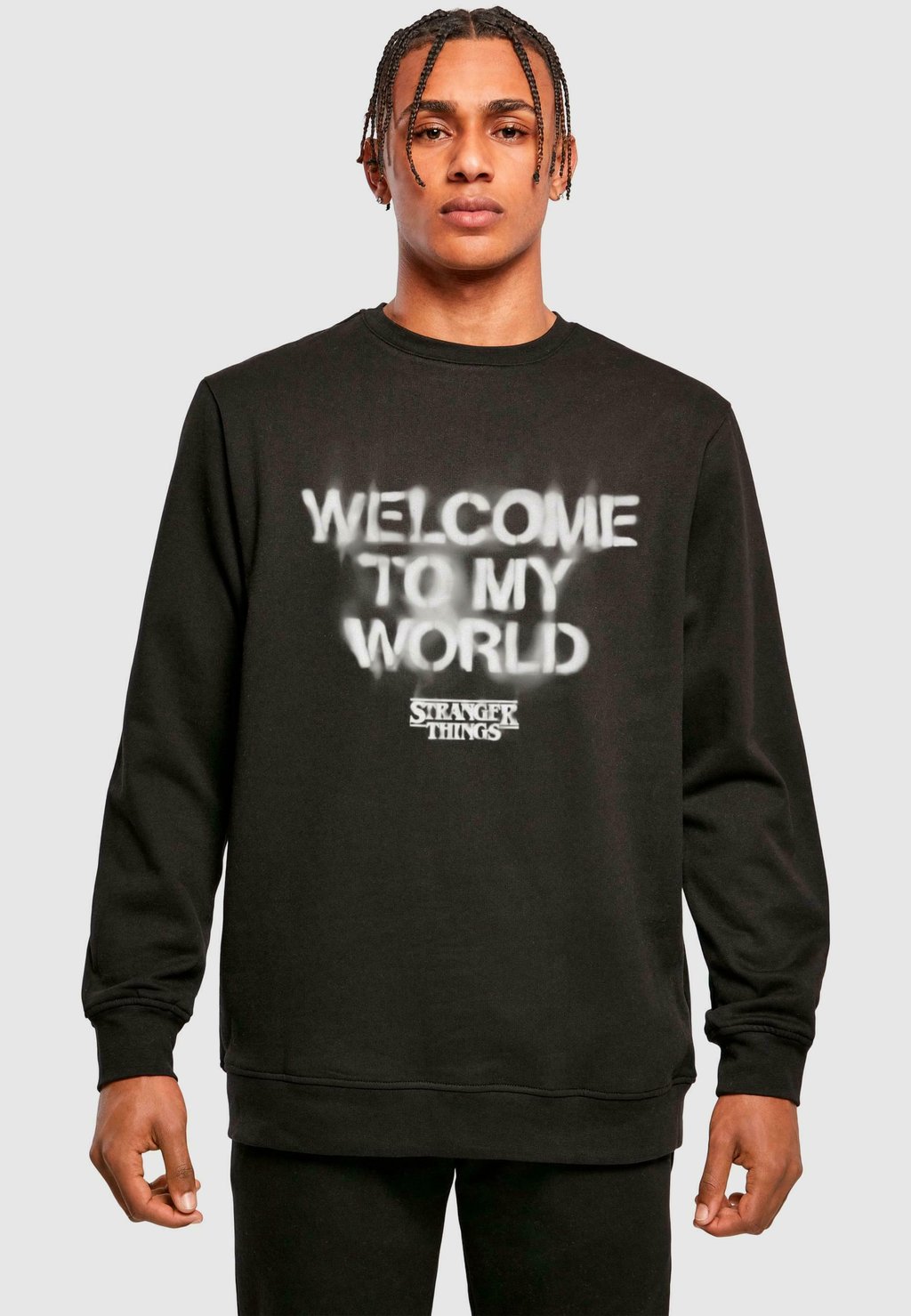 

Толстовка STRANGER THINGS WELCOME TO MY WORLD CREWNECK ABSOLUTE CULT, черный