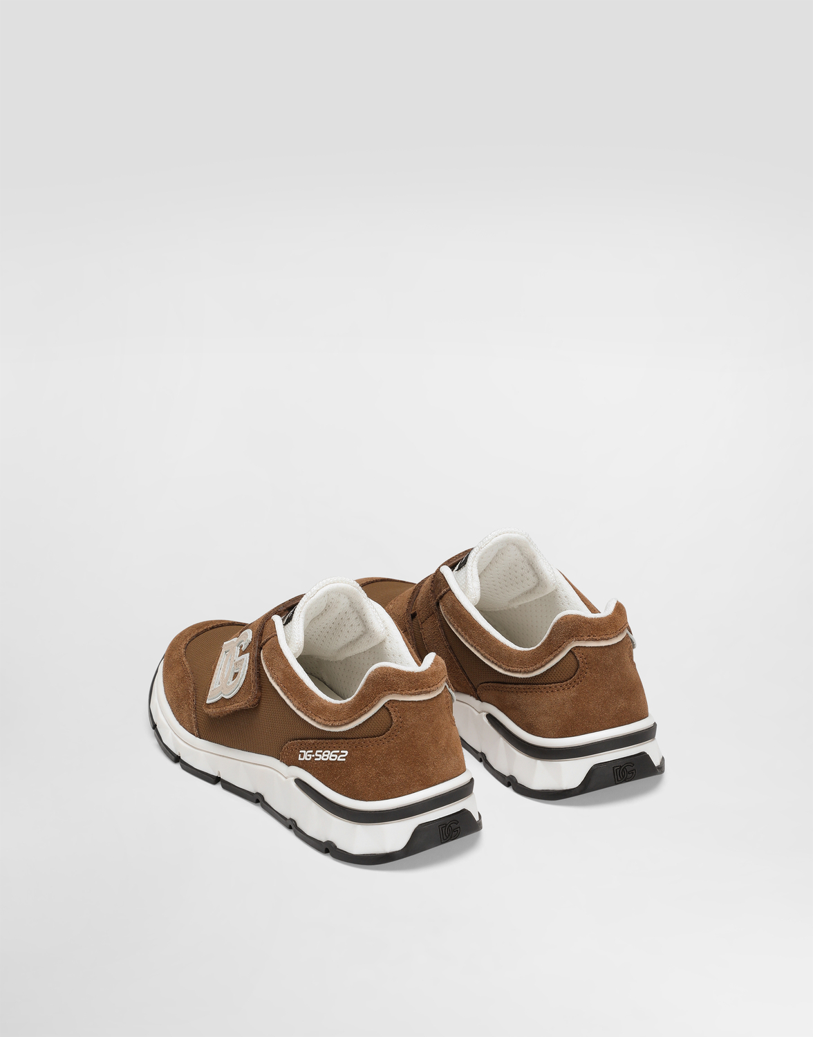 Кроссовки DG Running из разделанной телячьей кожи Dolce&Gabbana, мультиколор — фото 3