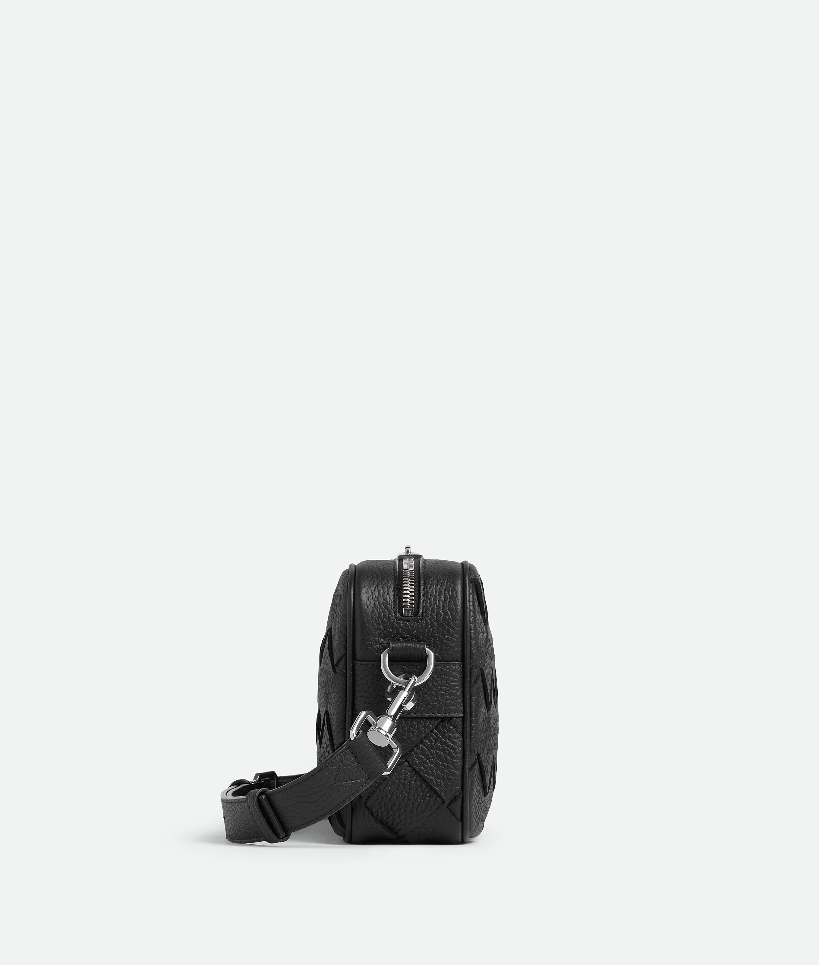 Small intrecciato camera bag BOTTEGA VENETA, черный — фото 4
