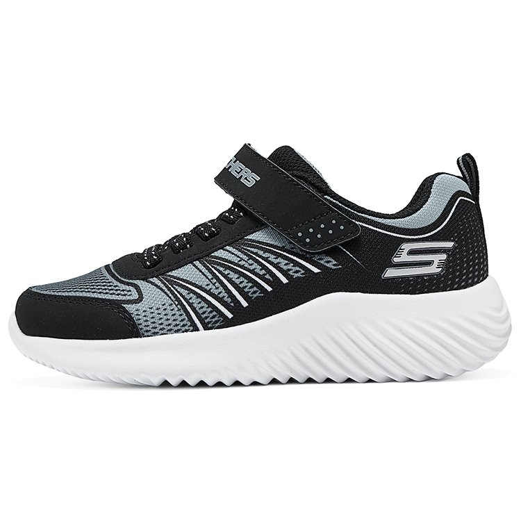 

Skechers Низкие детские кроссовки для бега, черные, серебристые, детские