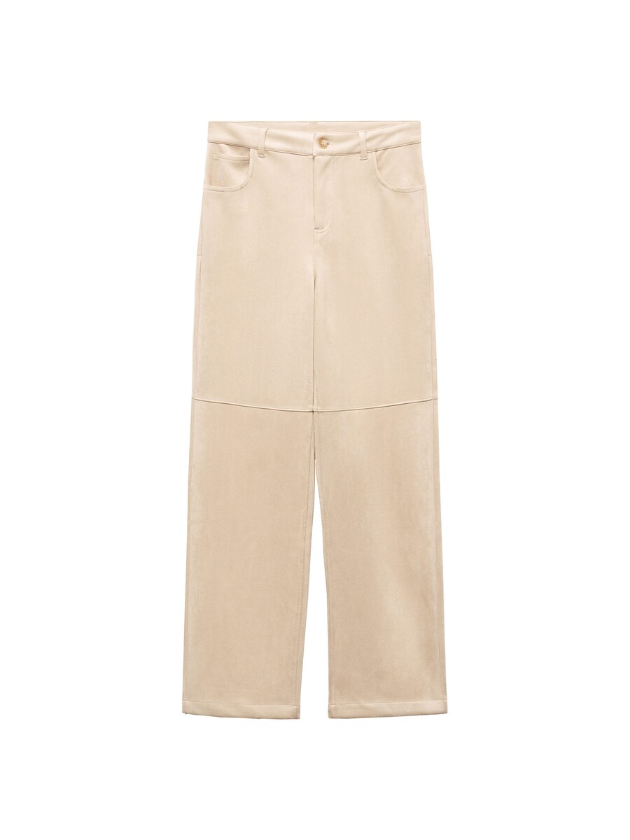 

Тканевые брюки MANGO Regular Pants ELINA, бежевый