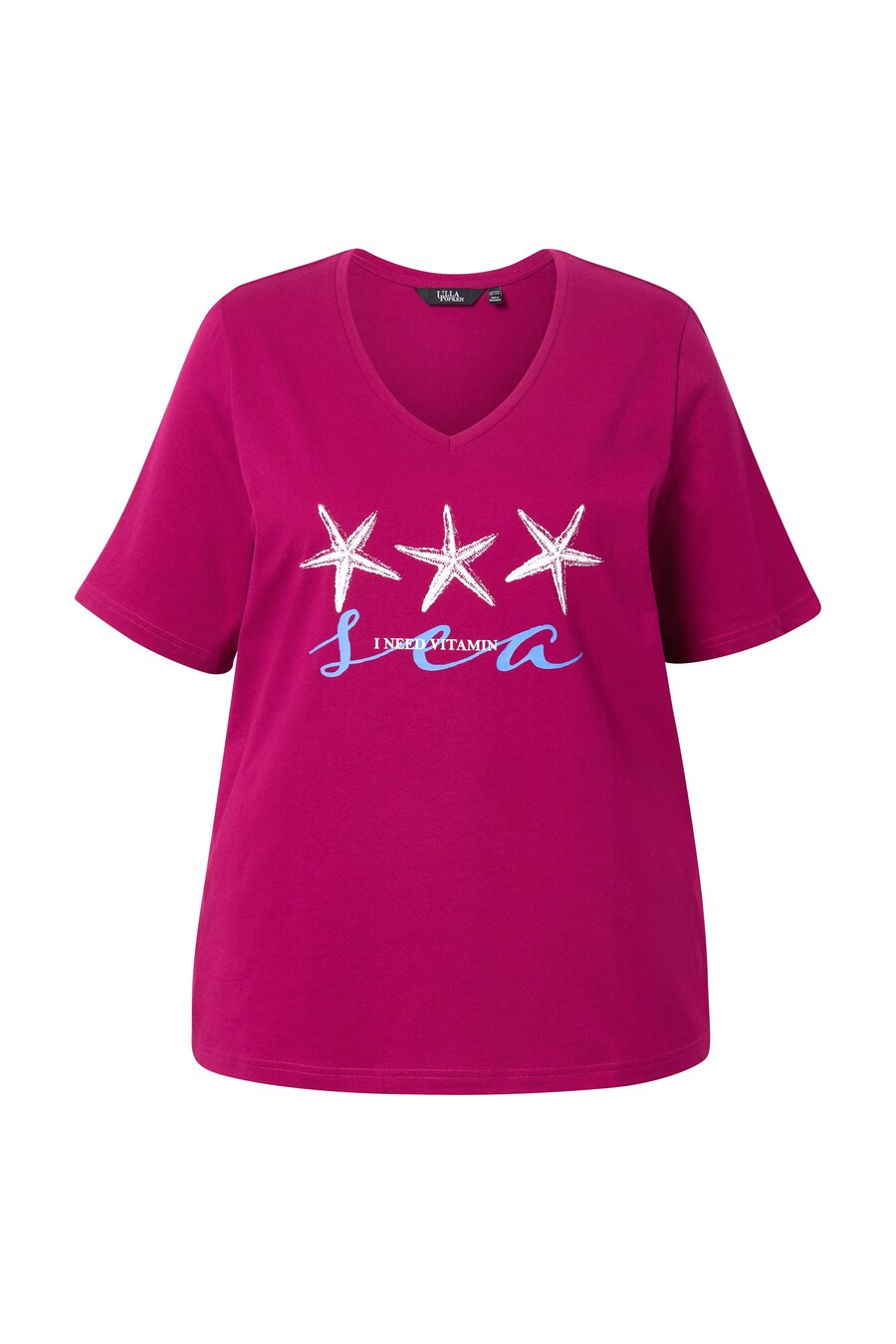 

Рубашка оверсайз Ulla Popken, цвет Dark pink