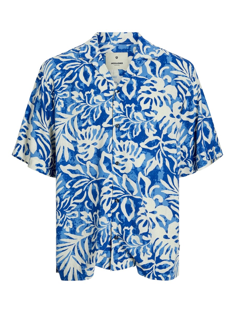 

Повседневная рубашка JACK & JONES Comfort fit Button Up Shirt JJBlurexton, синий/светло-синий