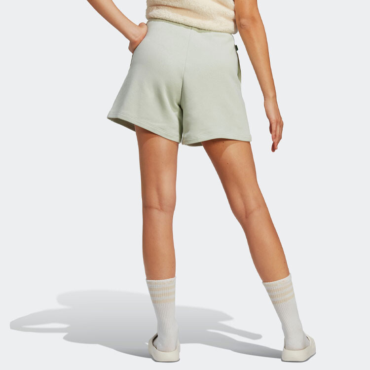 ESSENTIALS Повседневные шорты женские льняные зеленые Adidas Originals — фото 3
