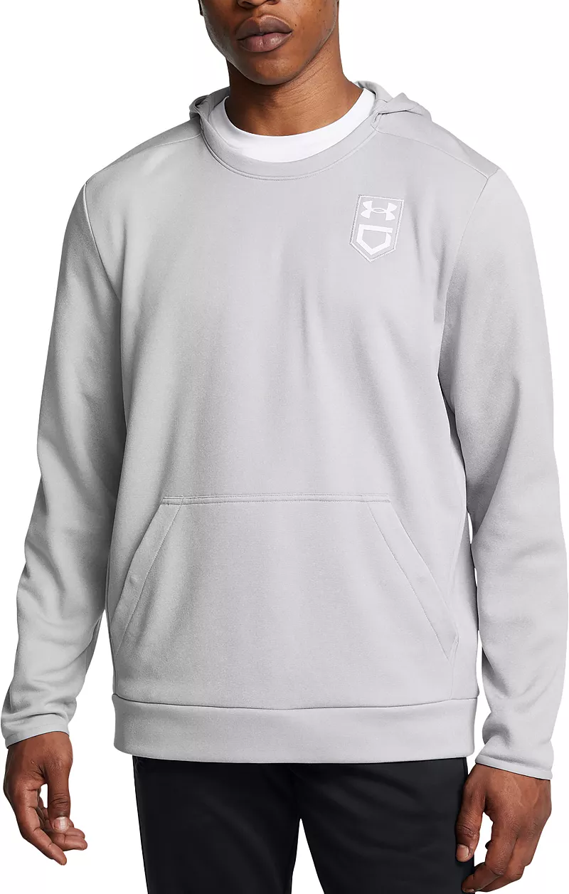 

Мужская бейсбольная толстовка Under Armour Utility, цвет Mod Gray Light Heather/Wt