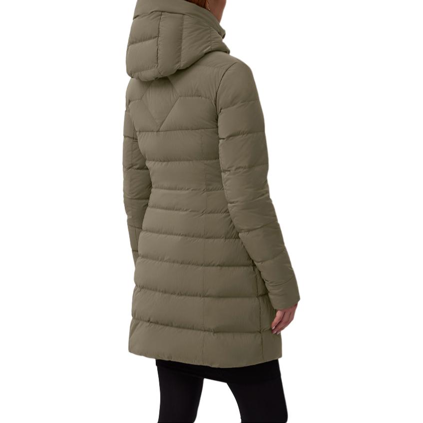 Canada Goose Женская пуховая куртка серо-зеленая, Gray Green — фото 4