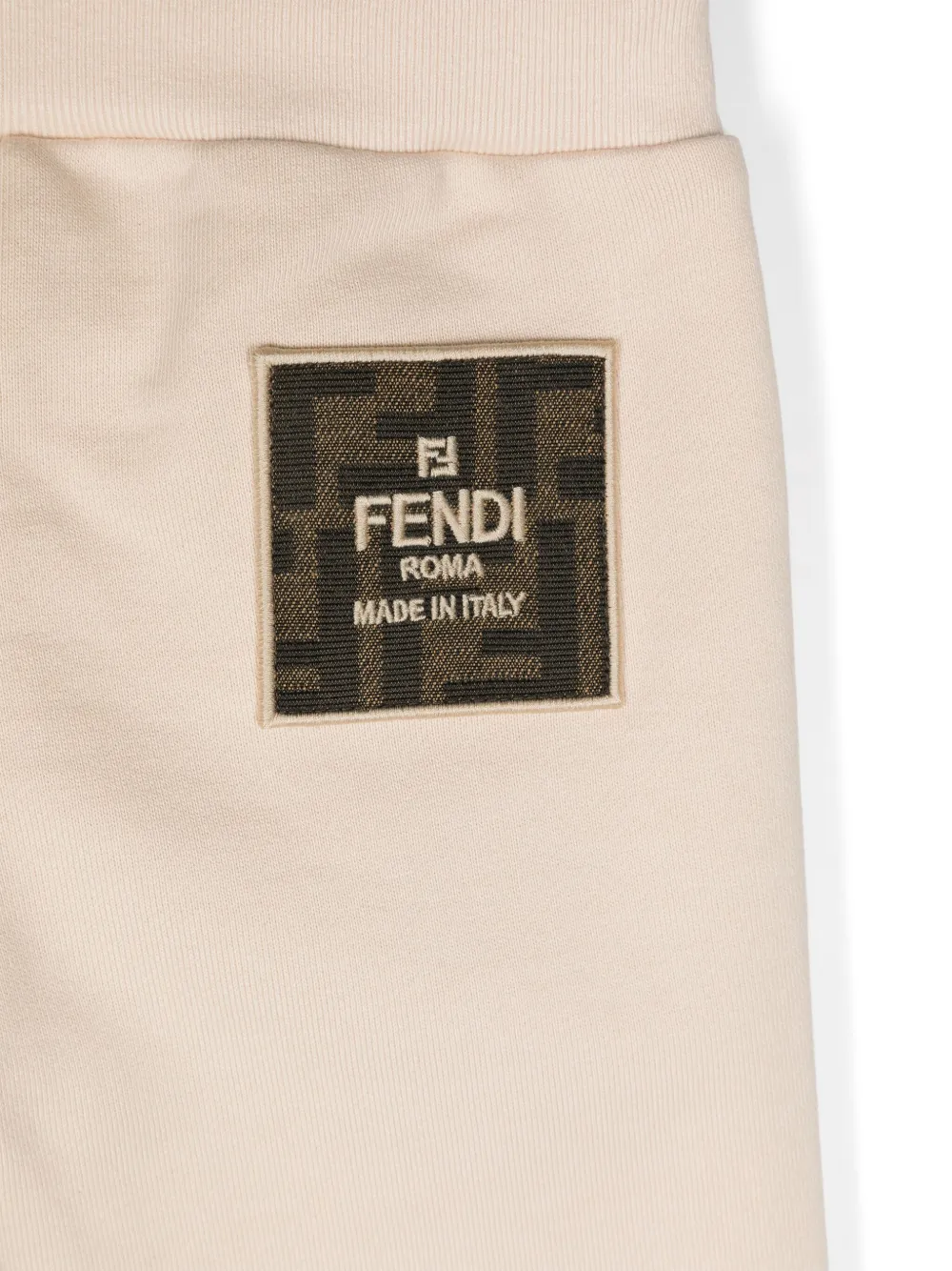 Спортивные брюки с логотипом FENDI KIDS, нейтральный — фото 3