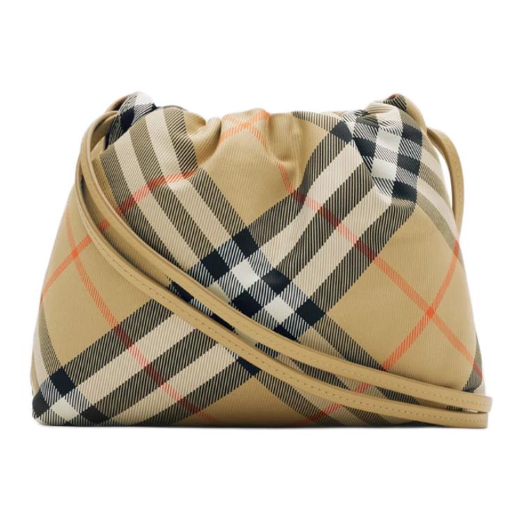 

Burberry Полиамидная нейлоновая женская сумка через плечо песочного цвета