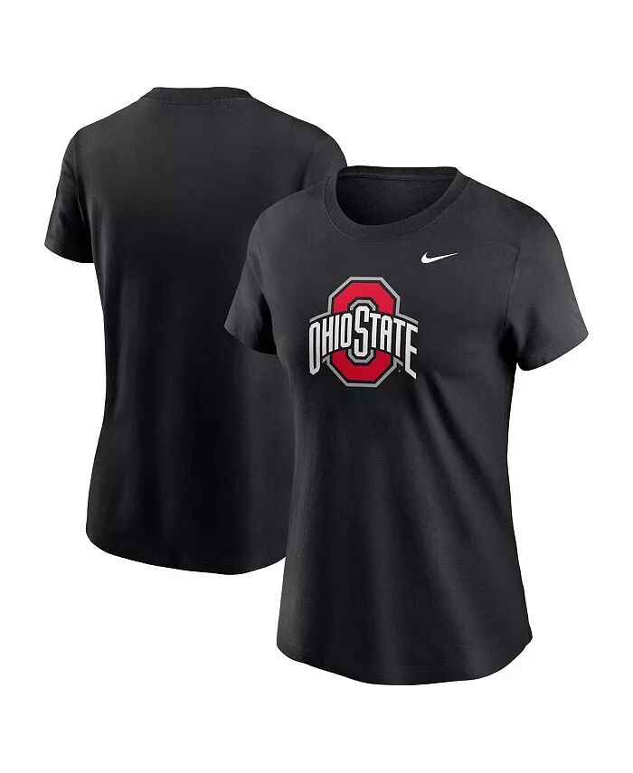 

Женская черная футболка Ohio State Buckeyes Primetime Evergreen с логотипом Nike