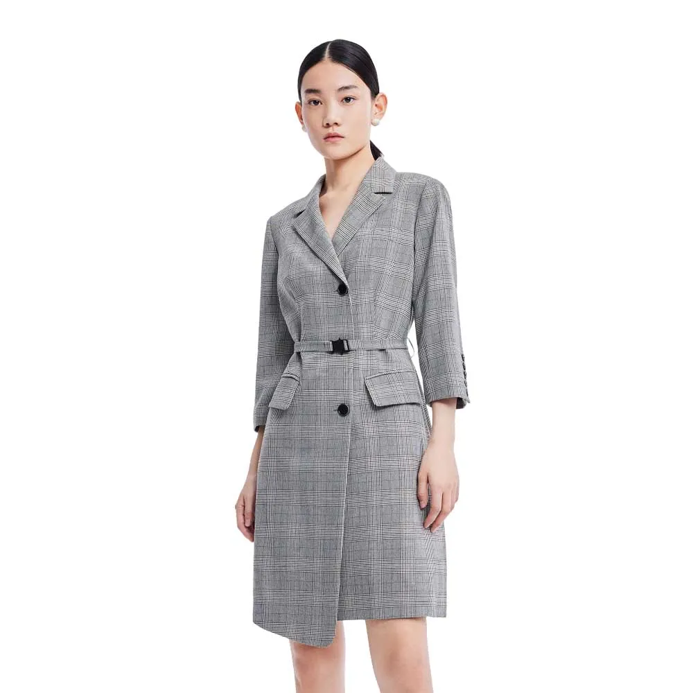 

Платье Lily Plaid Suit, серый