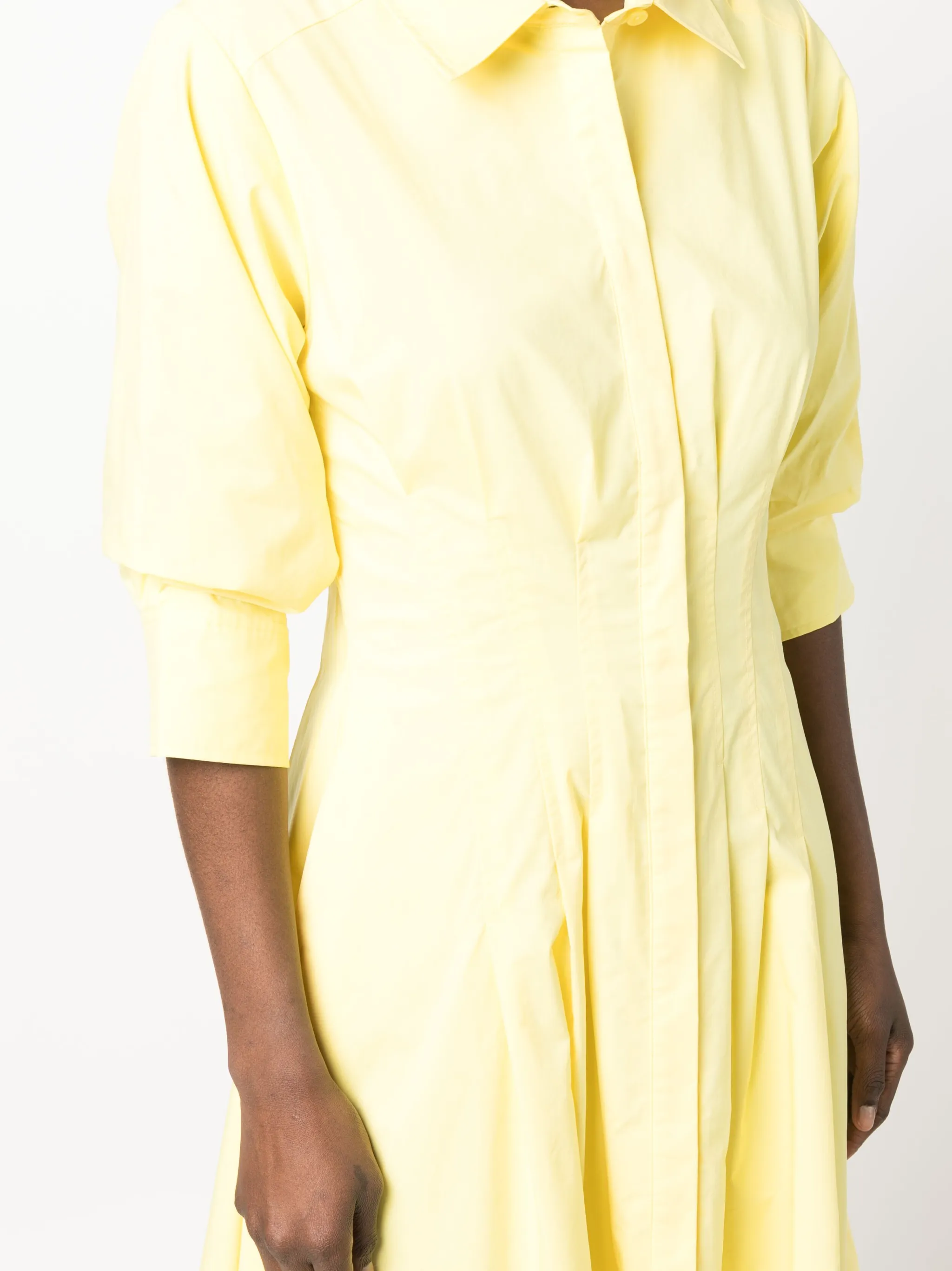 

Платье миди Jazz со складками Simkhai, желтый