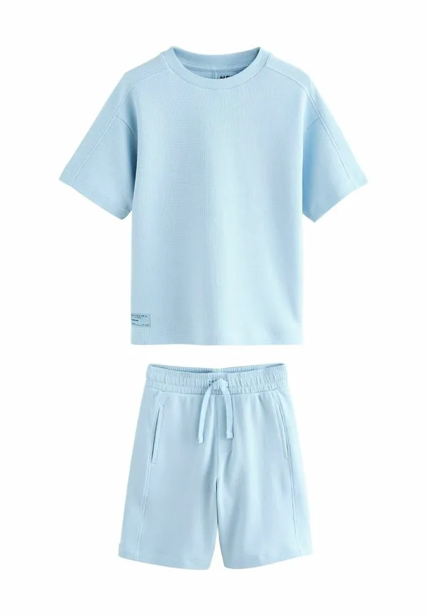 Спортивные штаны с коротким рукавом и текстурированной поверхностью Next, Light Blue