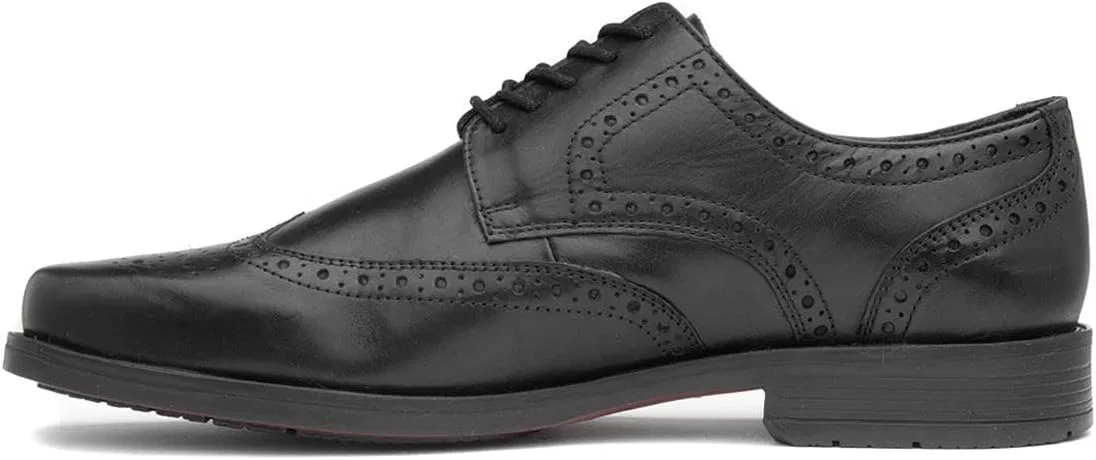 Мужские школьные туфли-броги Hush Puppies с ремешками, Black — фото 4
