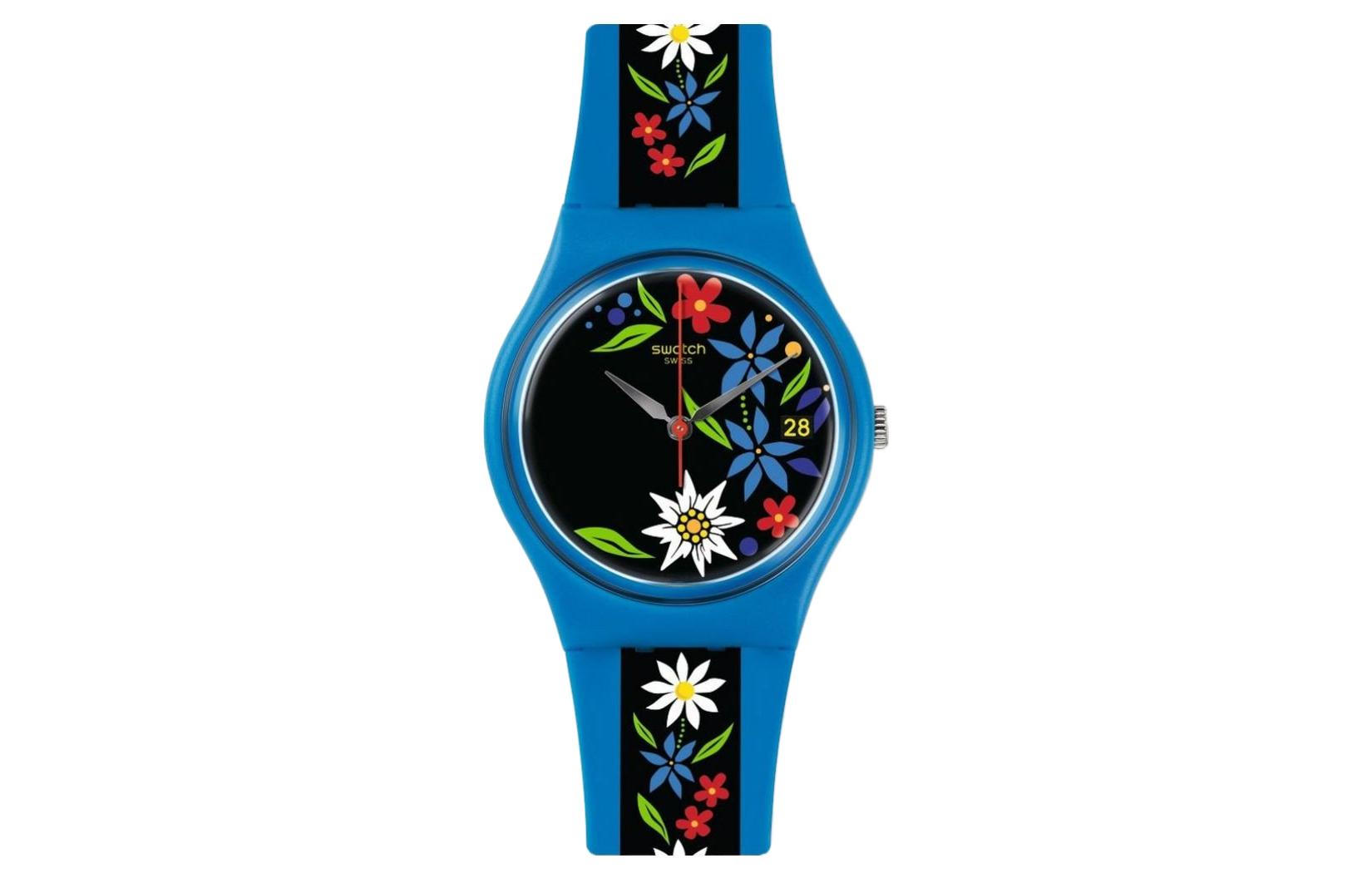 

Унисекс-часы 34 мм чёрные GN412 SWATCH