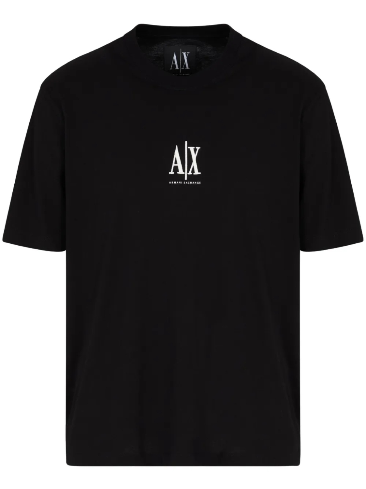 

Футболка с вышитым логотипом Armani Exchange, черный