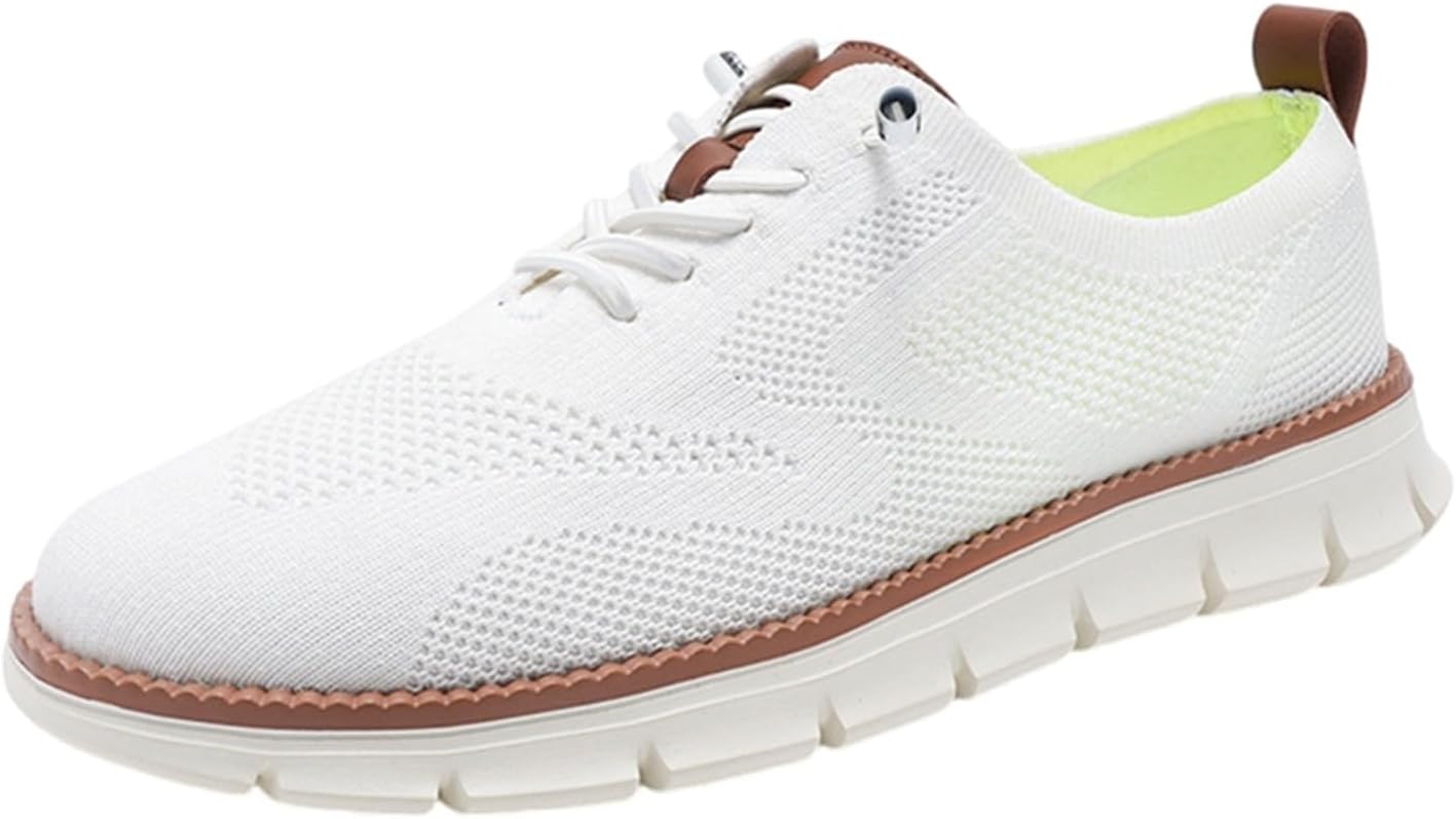 

Мужские сетчатые кроссовки-оксфорды для делового и повседневного ношения, удобные для ходьбы и тенниса Sywzx&Xfybz, белый