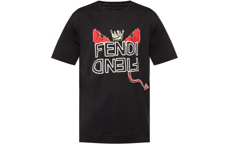 

Футболка мужская черная FENDI