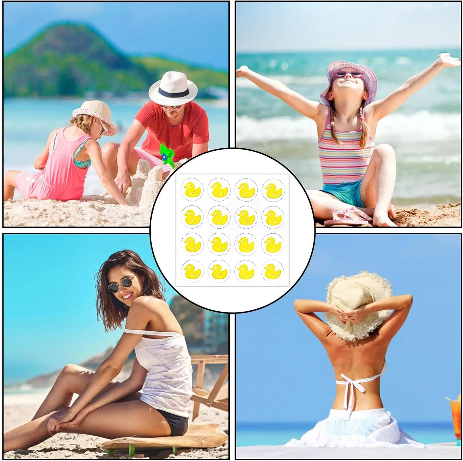 UV-стикер для обнаружения УФ-излучения, меняющий цвет, SPF, водонепроницаемый, для пляжа, спорта, походов, рыбалки — фото 4