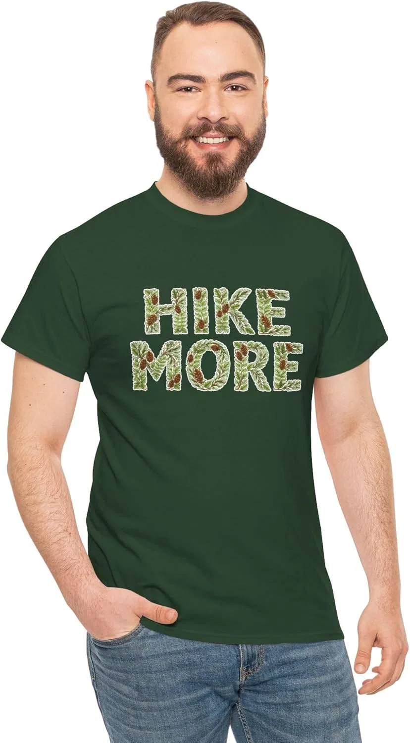 Футболка для активного отдыха с принтом HIKE MORE, GENERIC, цвет Forest Green — фото 2