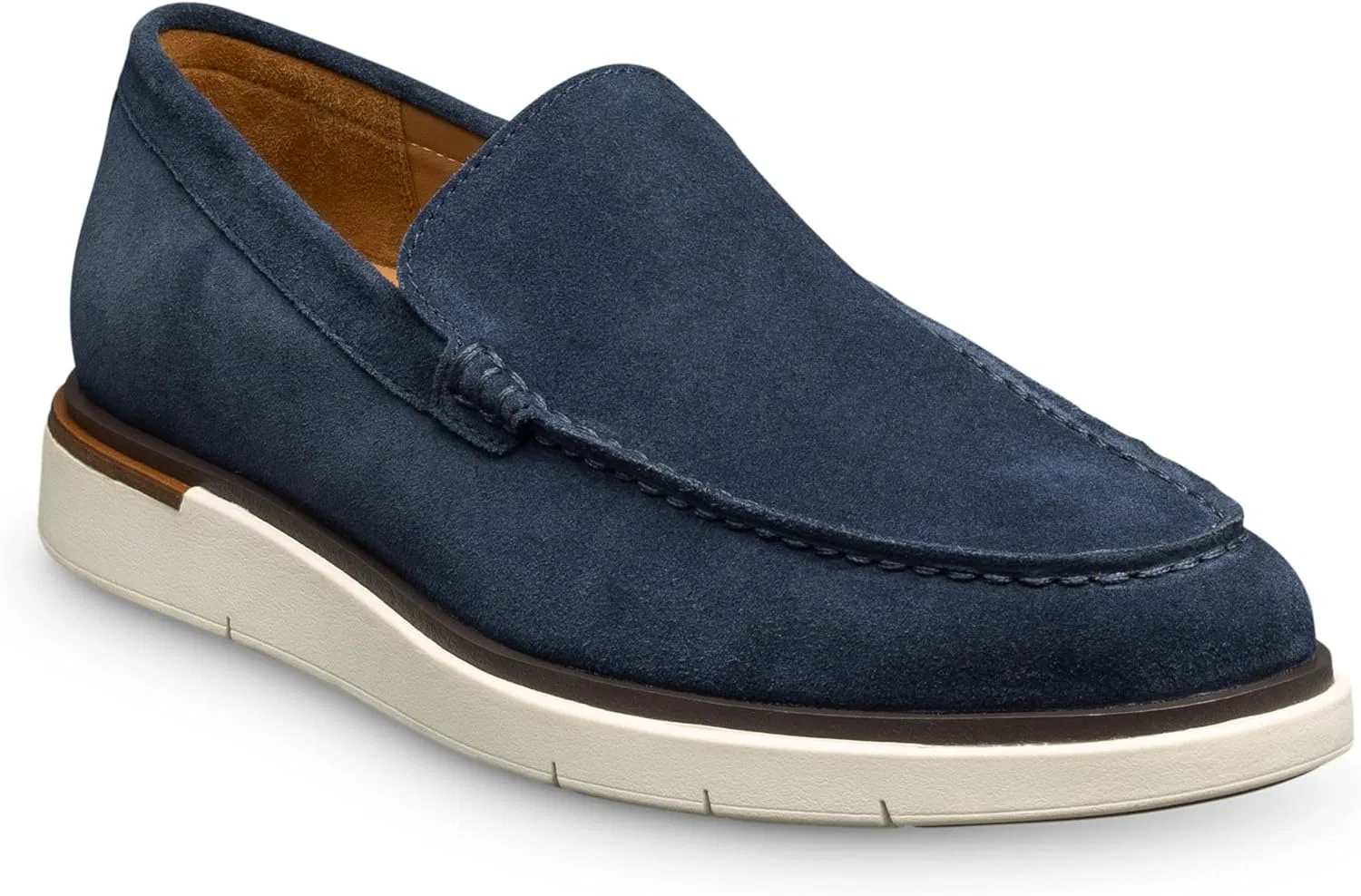 Мокасины из замши Allen Edmonds, темно-синие