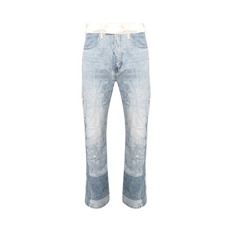 

Брюки Who Decides War Gathered Tuxedo Denim Pant, цвет Sky