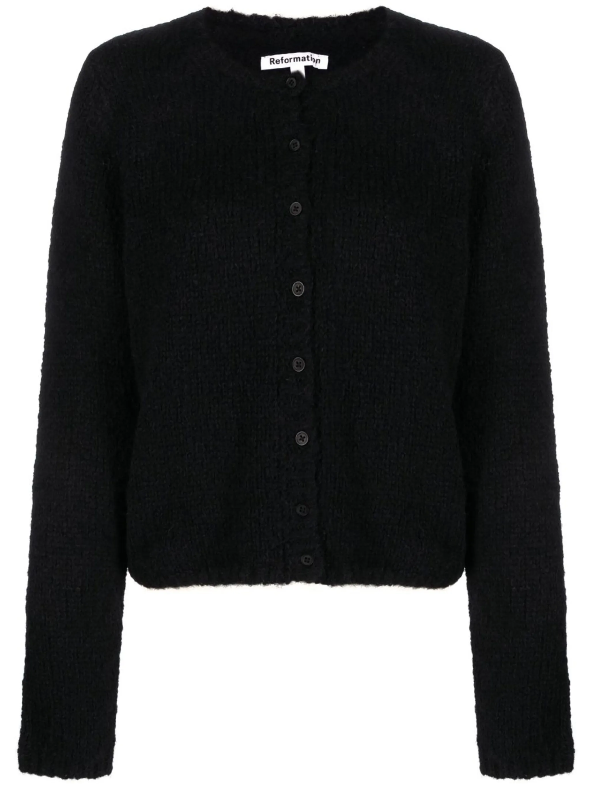 

Кардиган Clara с круглым вырезом Reformation, черный