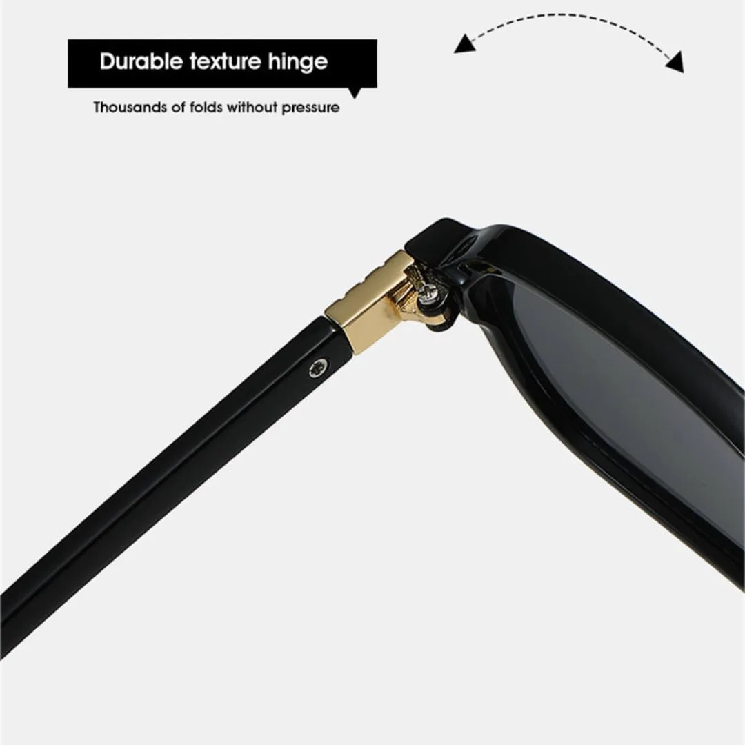 

Солнцезащитные очки прямоугольной формы для женщин, винтажные очки с защитой от УФ-излучения для мужчин, модные панк-солнцезащитные очки UUPTTPL, Black Orange