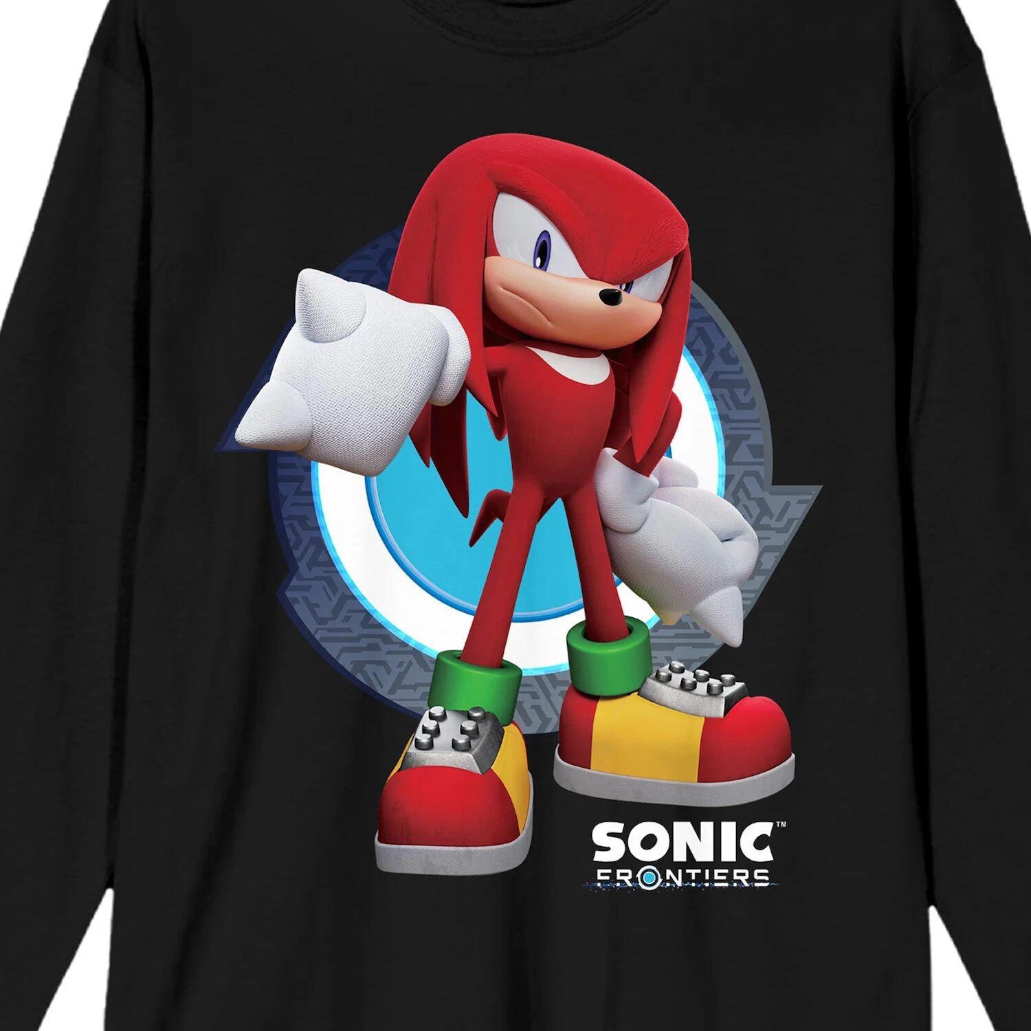 

Мужская футболка с рисунком Nintendo Sonic Frontiers Knuckles Licensed Character